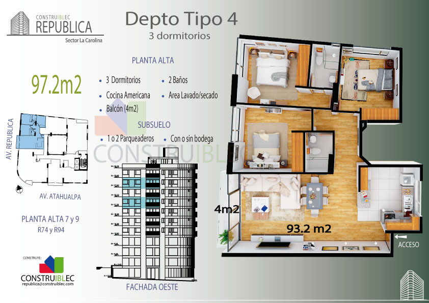 3 Dormitorios – CONSTRUIBLEC